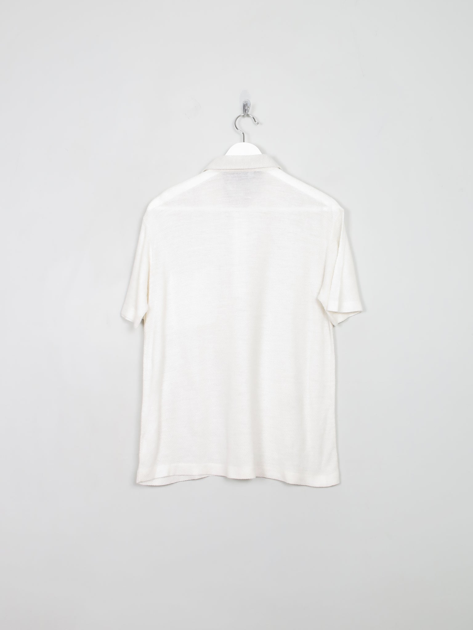 Men's Vintage Cream  Airtex Top M/L - The Harlequin