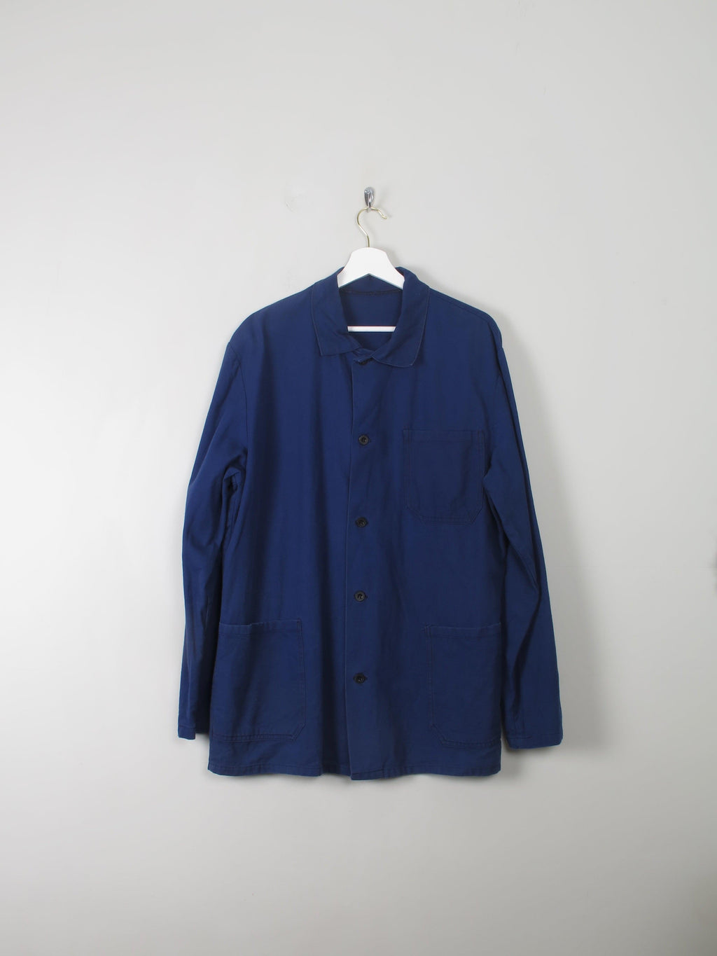 Men's Vintage Blue Work Jacket L - The Harlequin