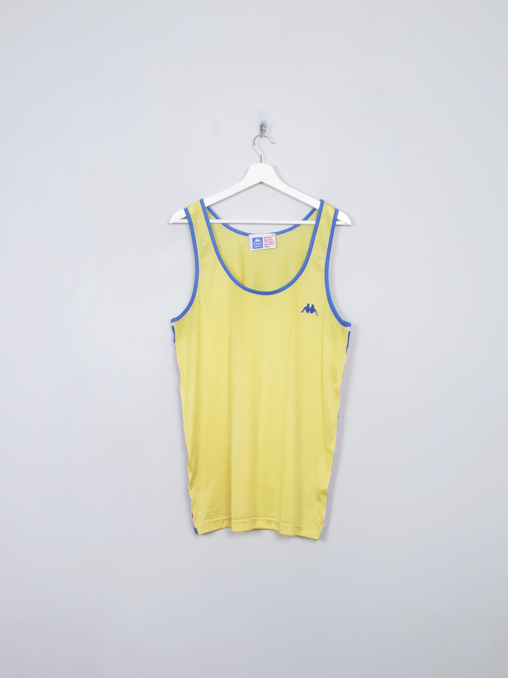 Men's Yellow Kappa Vest Top L