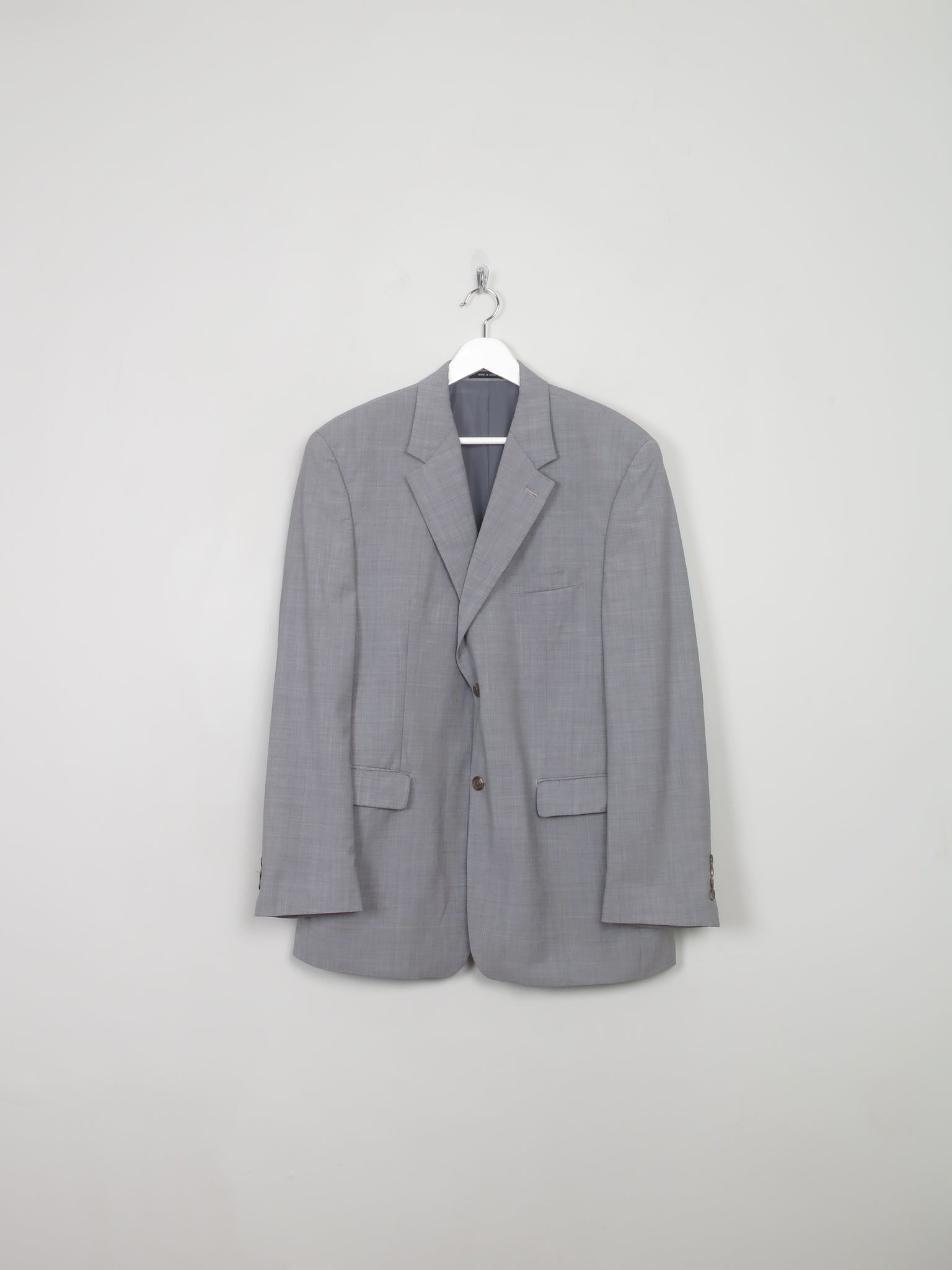 Men's Vintage Grey Light Wool Ralph Lauren Jacket L