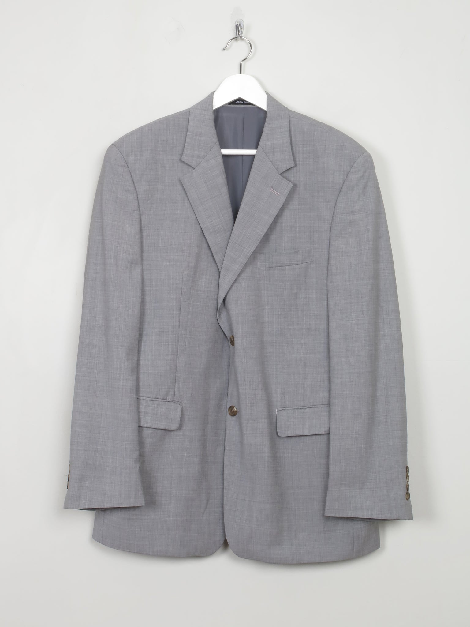 Men's Vintage Grey Light Wool Ralph Lauren Jacket L
