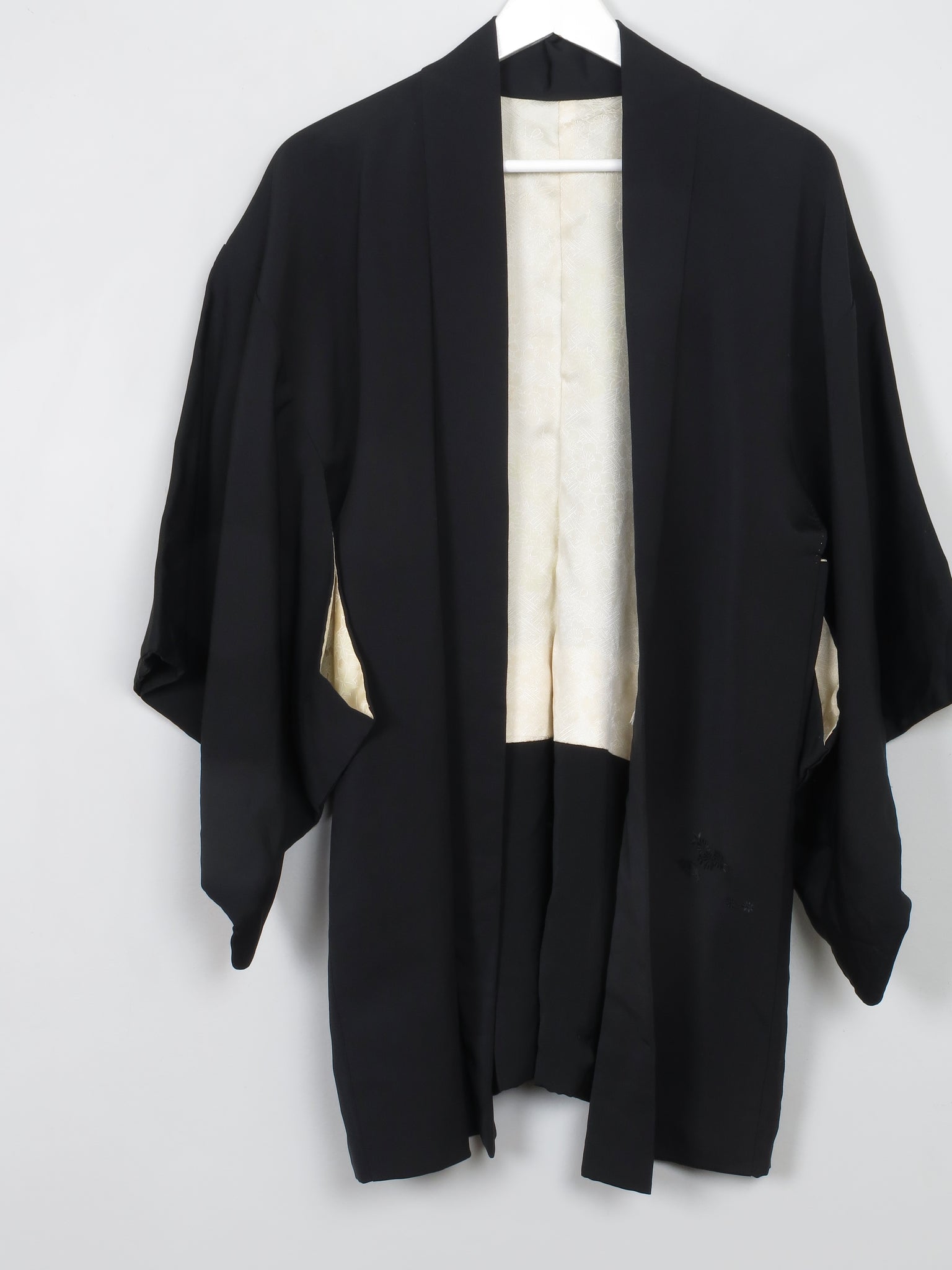 Women's Vintage Black Kimono S/M