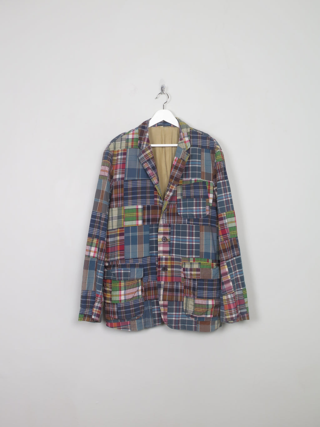 Men's Vintage Polo Ralph Lauren Patchwork Jacket L