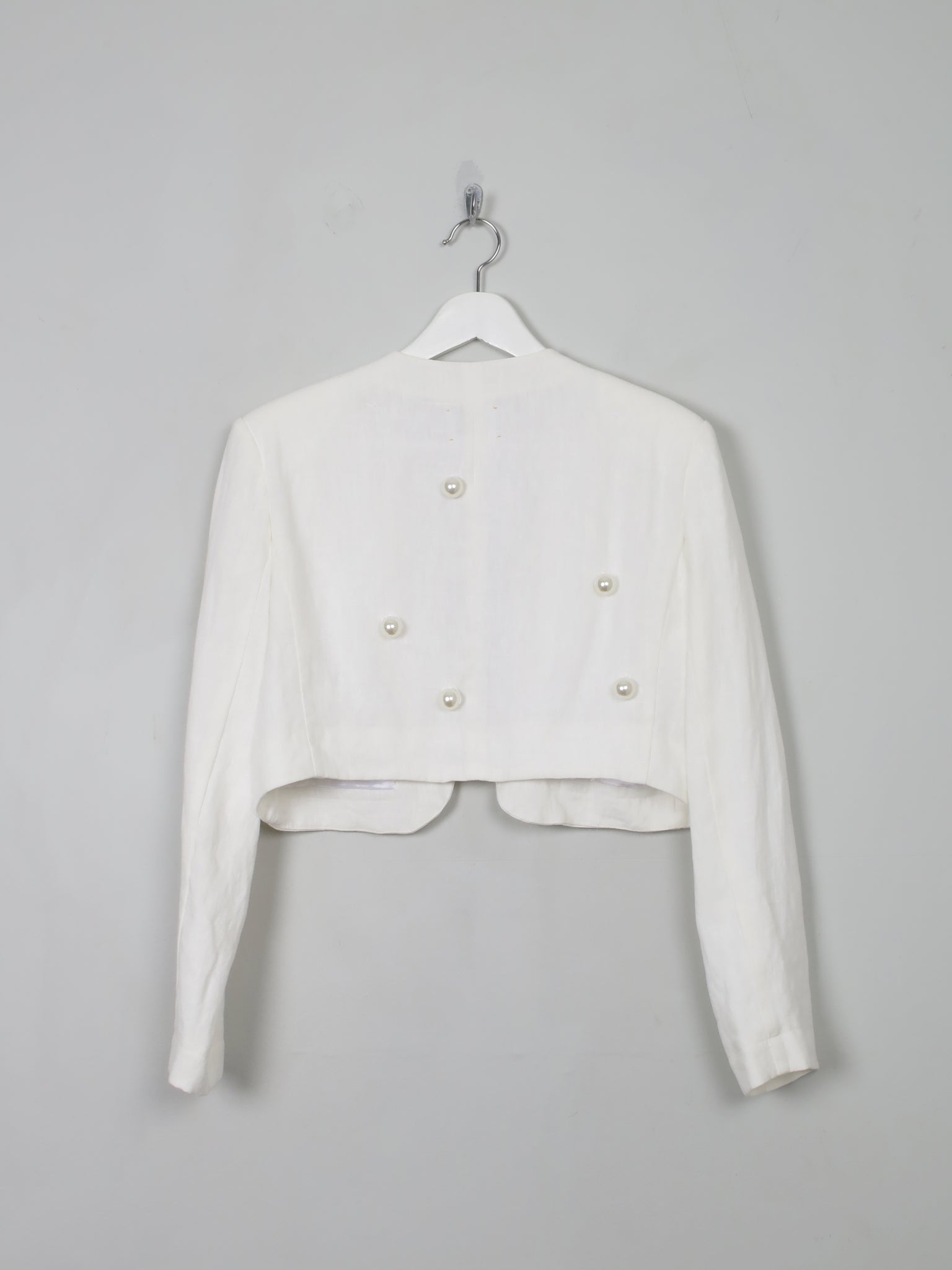 Women's Vintage Forte Forte Linen Embellished Bolero Jacket S - The Harlequin
