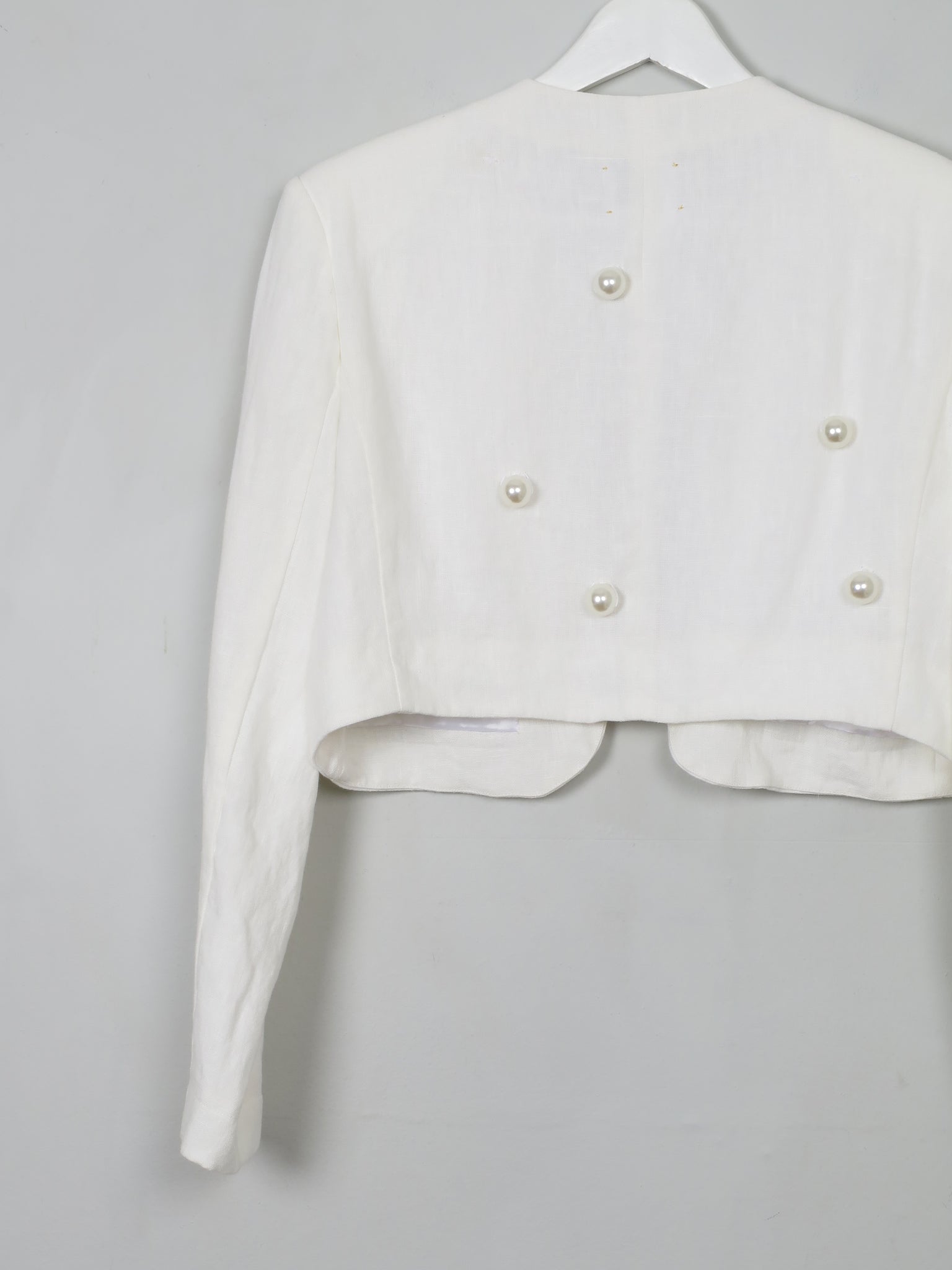 Women's Vintage Forte Forte Linen Embellished Bolero Jacket S - The Harlequin