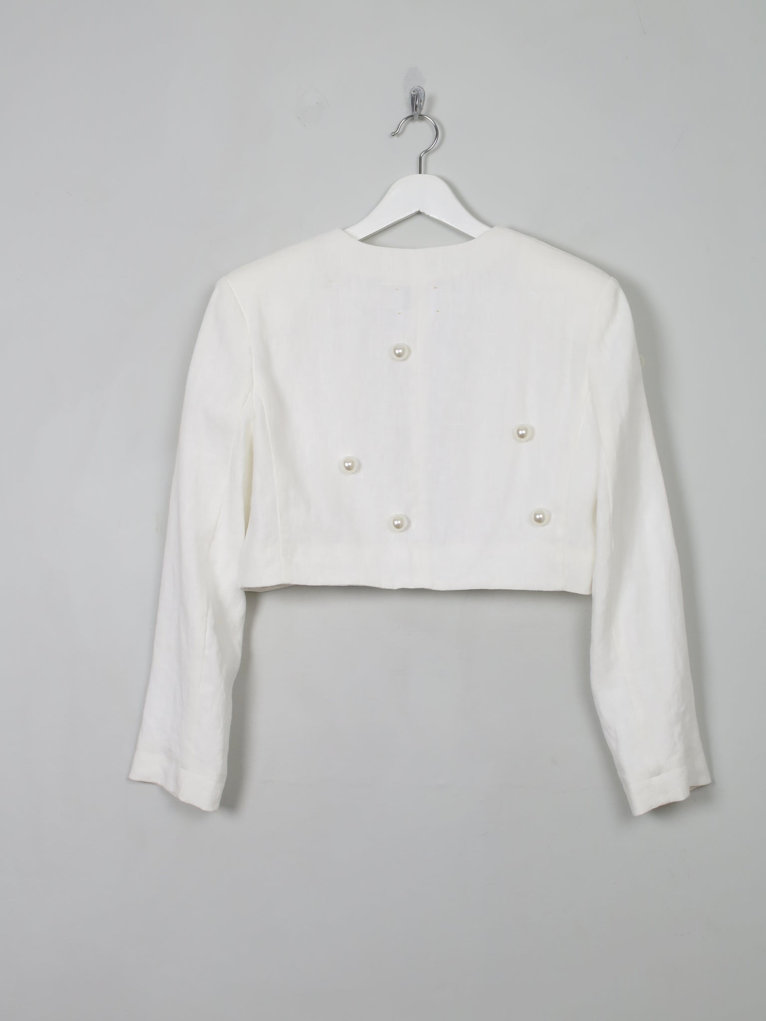 Women's Vintage Forte Forte Linen Embellished Bolero Jacket S - The Harlequin