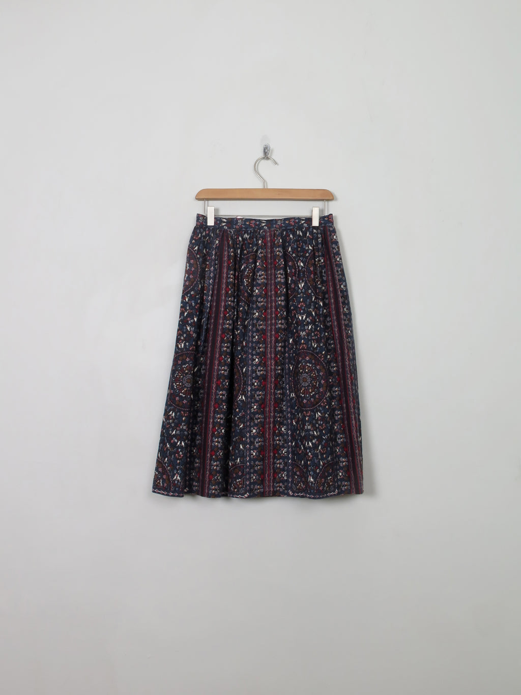Vintage Printed 1970s Skirt S