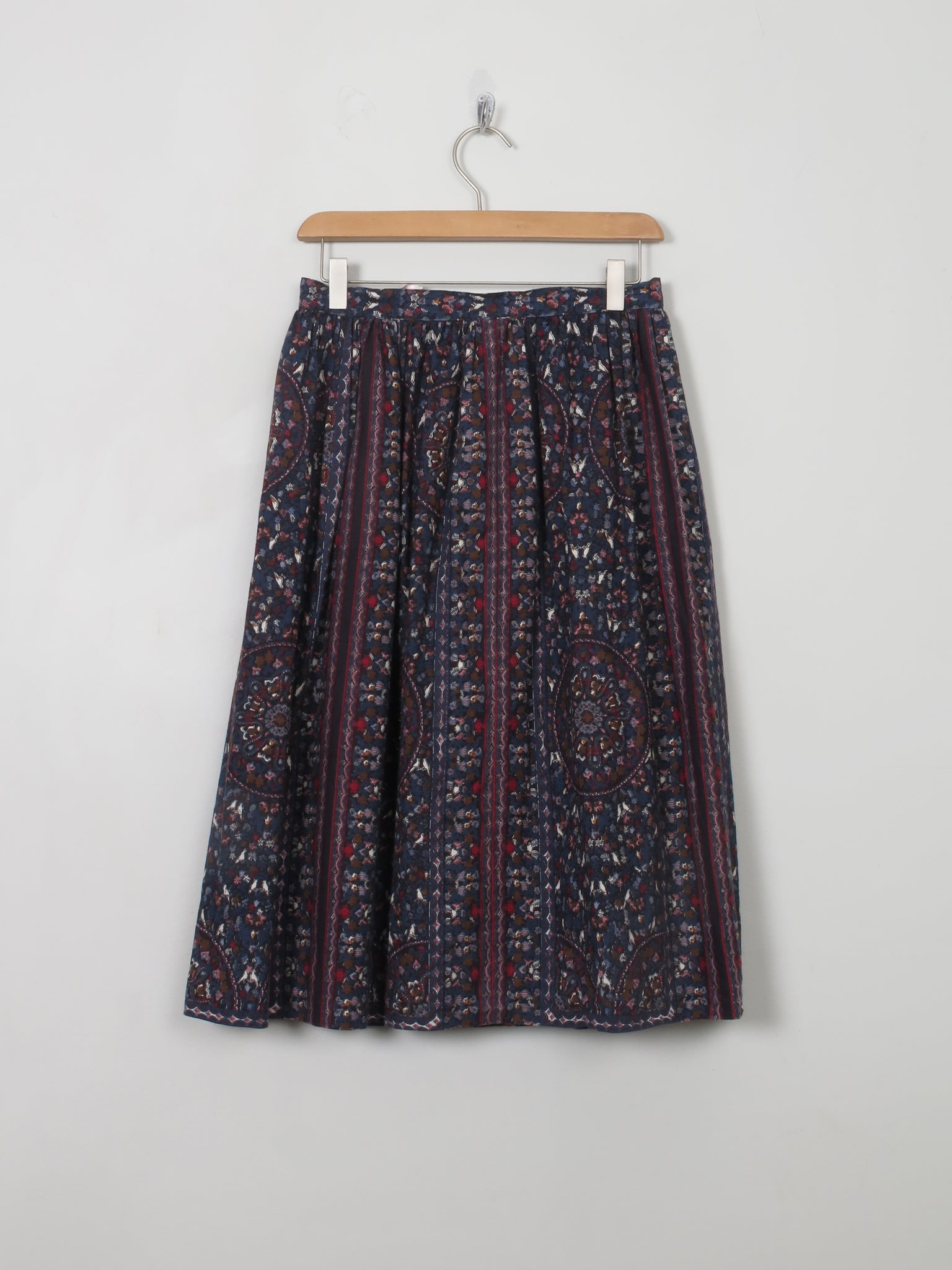 Vintage Printed 1970s Skirt S
