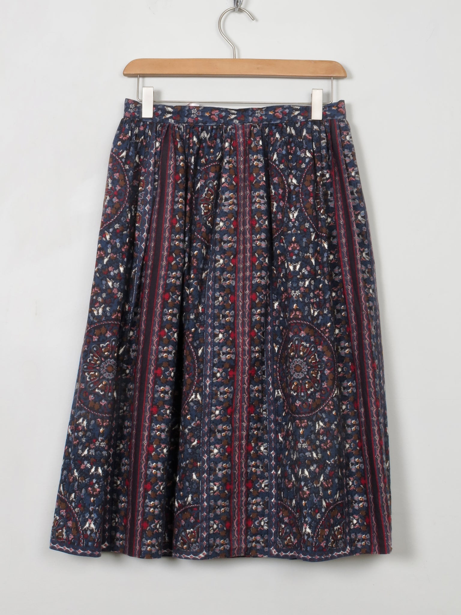 Vintage Printed 1970s Skirt S