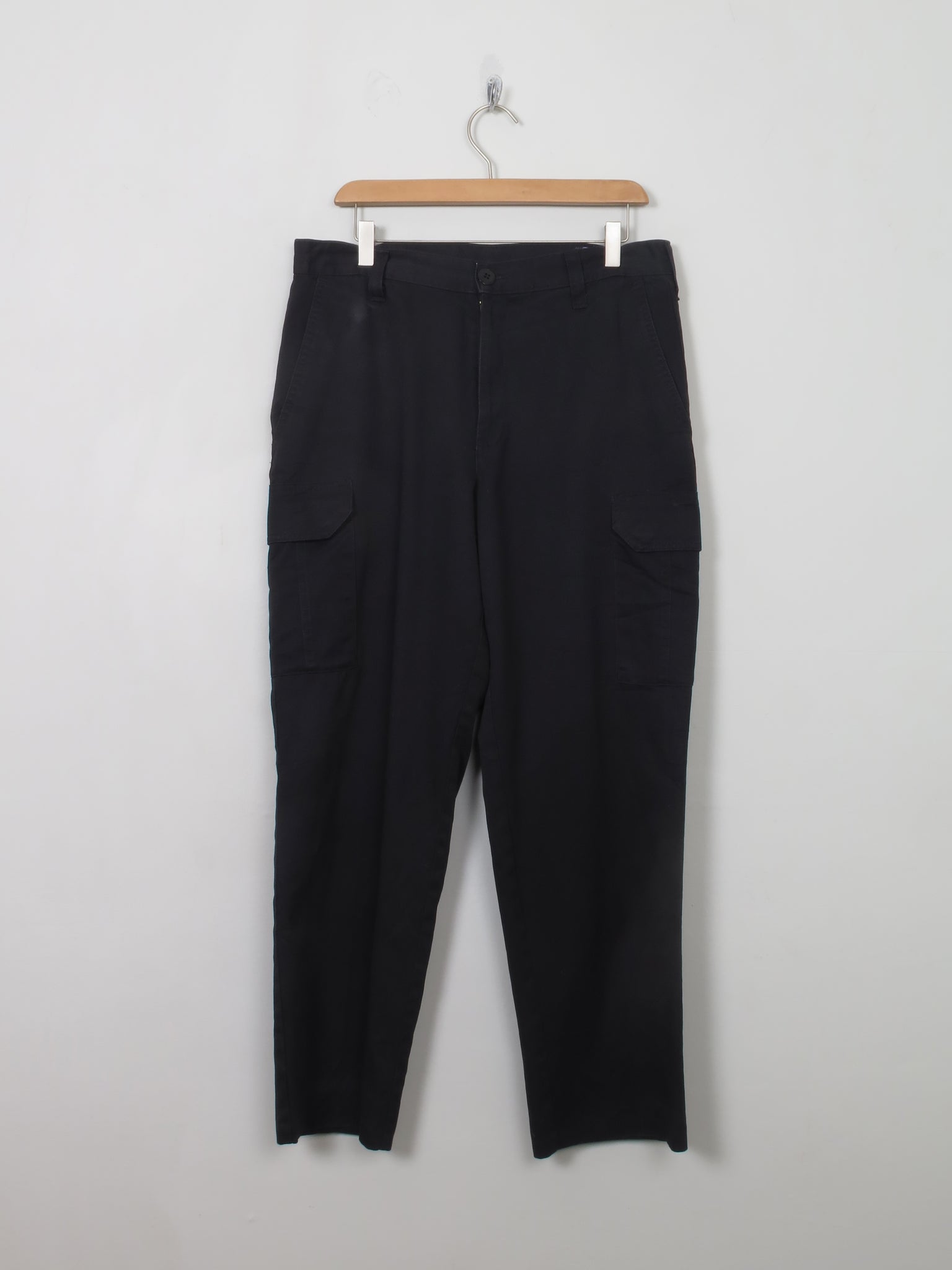Men's Vintage Black Combat Work Pants 32/29