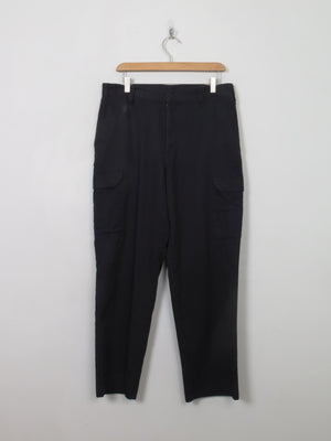Men's Vintage Black Combat Work Pants 32/29