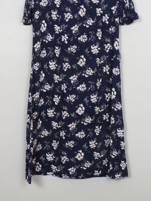Vintage 1950s Navy & White Tea Dress S