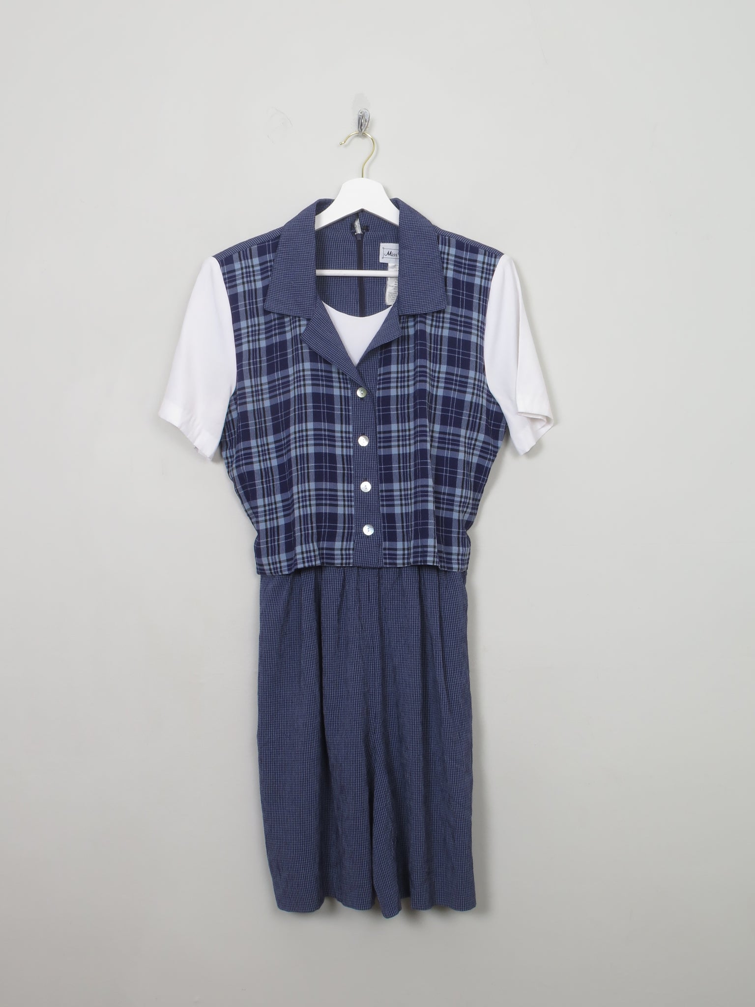 Vintage 1980s Shorts Jumpsuit S/M