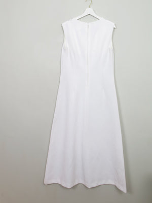Vintage White 1970s Dress L/XL