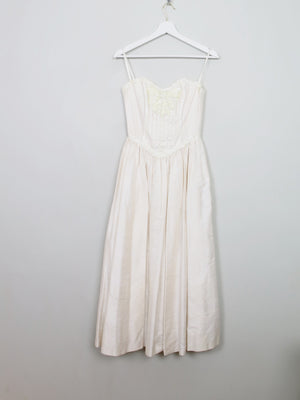 Vintage Ivory Silk Wedding Dress By Lyn Ashworth 70s/80s 6/8