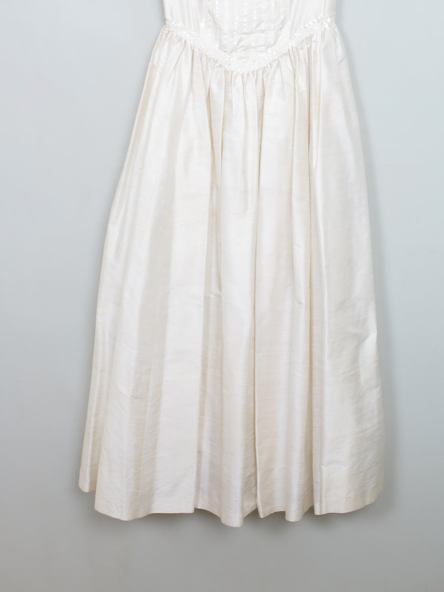 Vintage Ivory Silk Wedding Dress By Lyn Ashworth 70s/80s 6/8