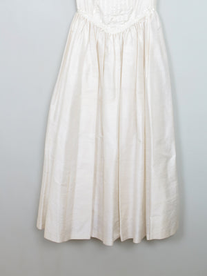 Vintage Ivory Silk Wedding Dress By Lyn Ashworth 70s/80s 6/8
