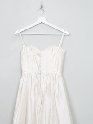 Vintage Ivory Silk Wedding Dress By Lyn Ashworth 70s/80s 6/8