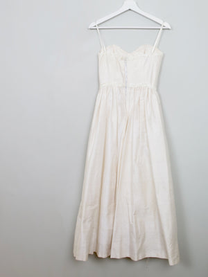 Vintage Ivory Silk Wedding Dress By Lyn Ashworth 70s/80s 6/8