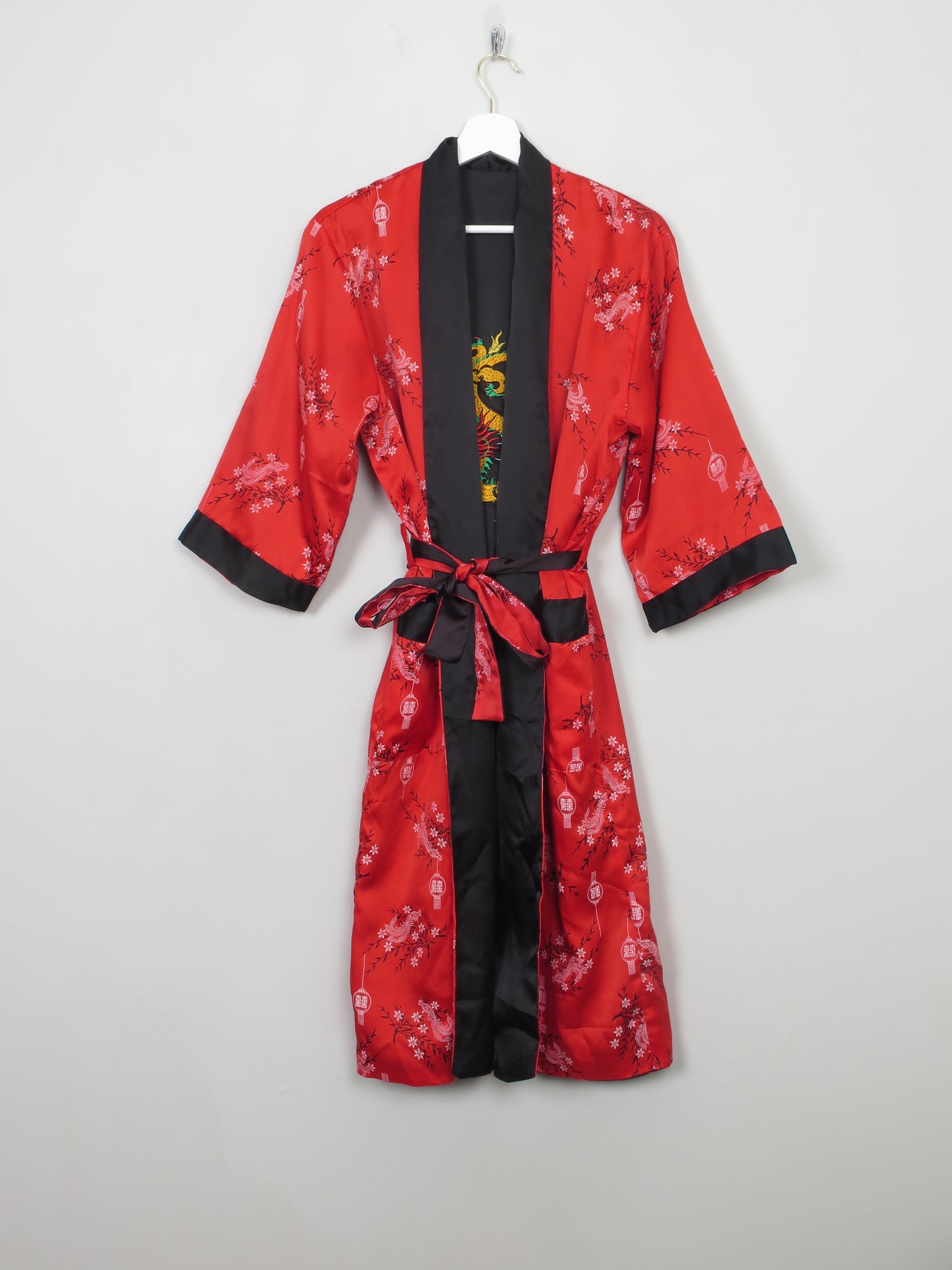 Vintage Chinese Reversible Dressing Gown S/M