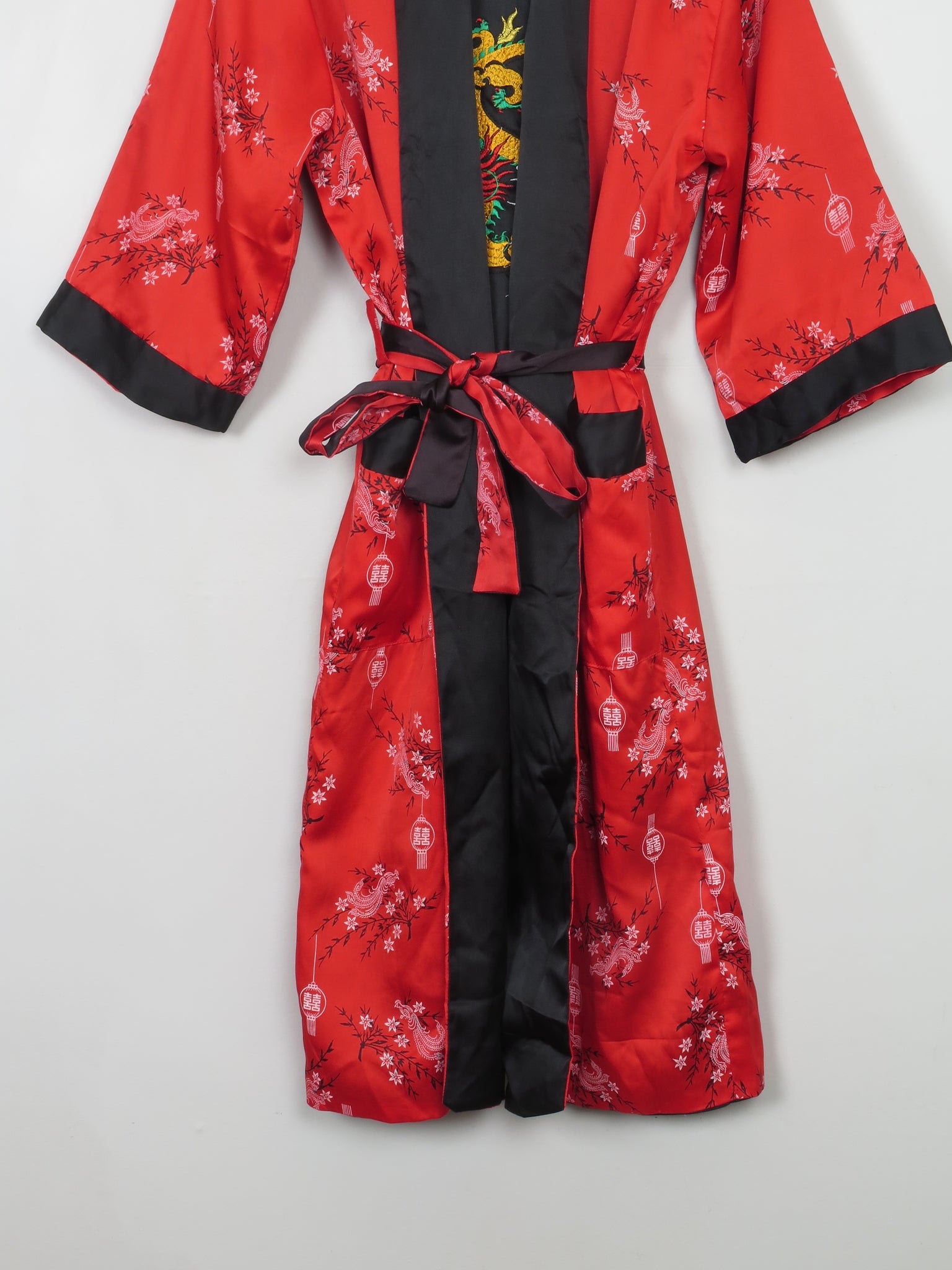 Vintage Chinese Reversible Dressing Gown S/M