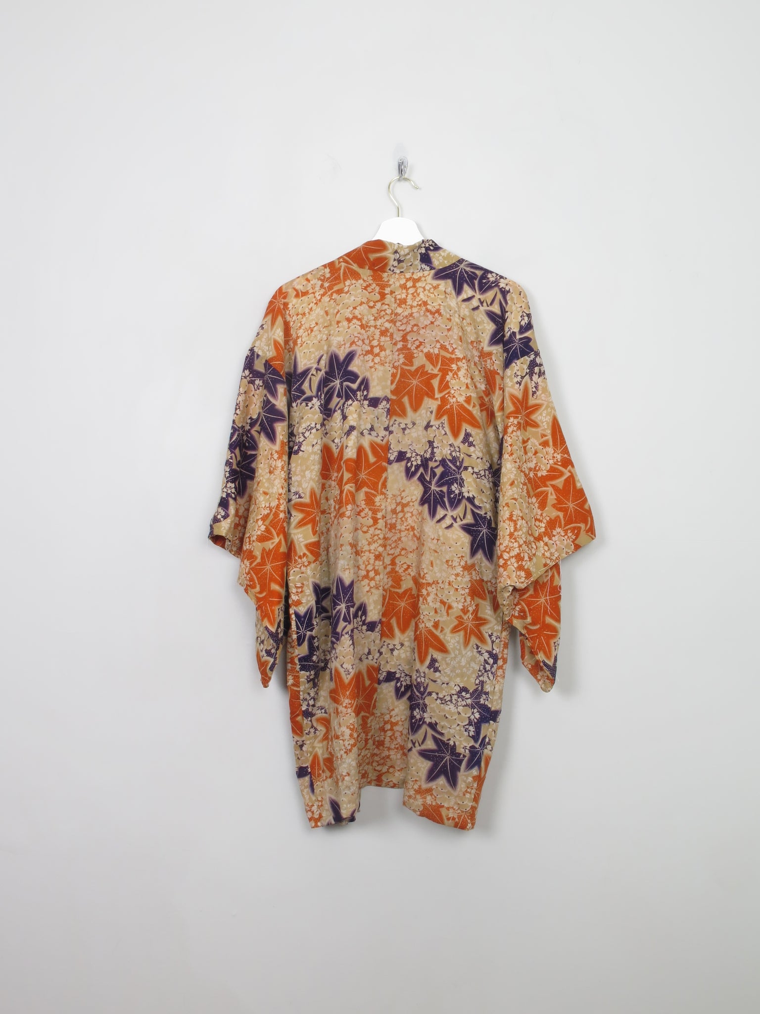 Vintage Printed Short Harori Kimono S/M
