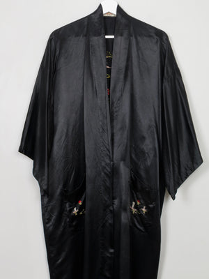 Women's Vintage Silk Embroidered Chiese Dressing Gown S/M/L