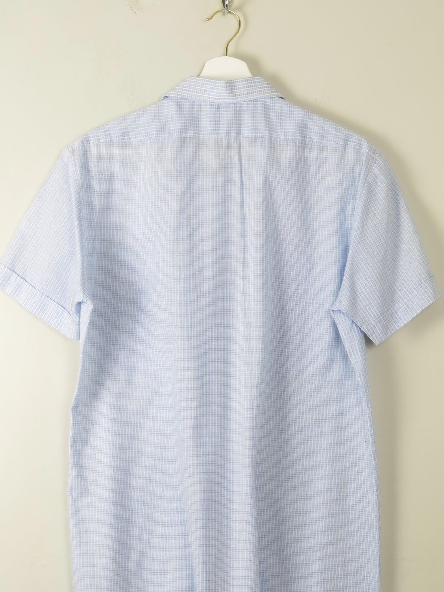 Men's Blue Vintage Shirt M - The Harlequin