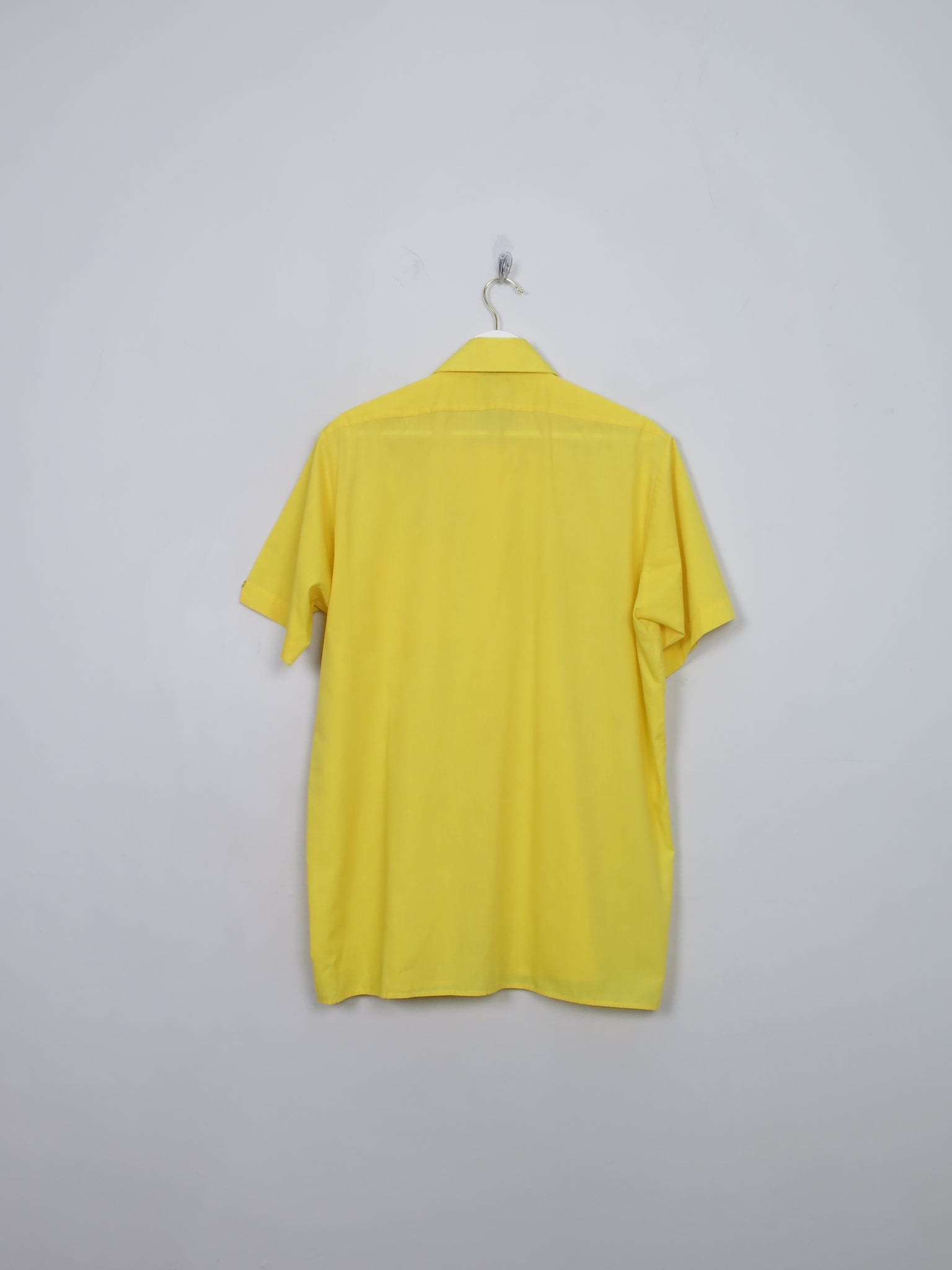 Men's Vintage Yellow Short Sleeved Shirt L/XL
