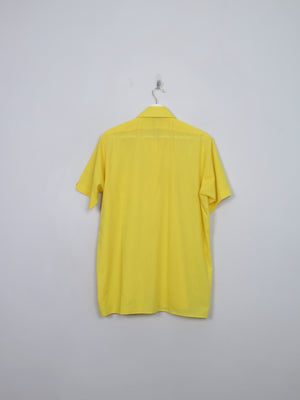 Men's Vintage Yellow Short Sleeved Shirt L/XL