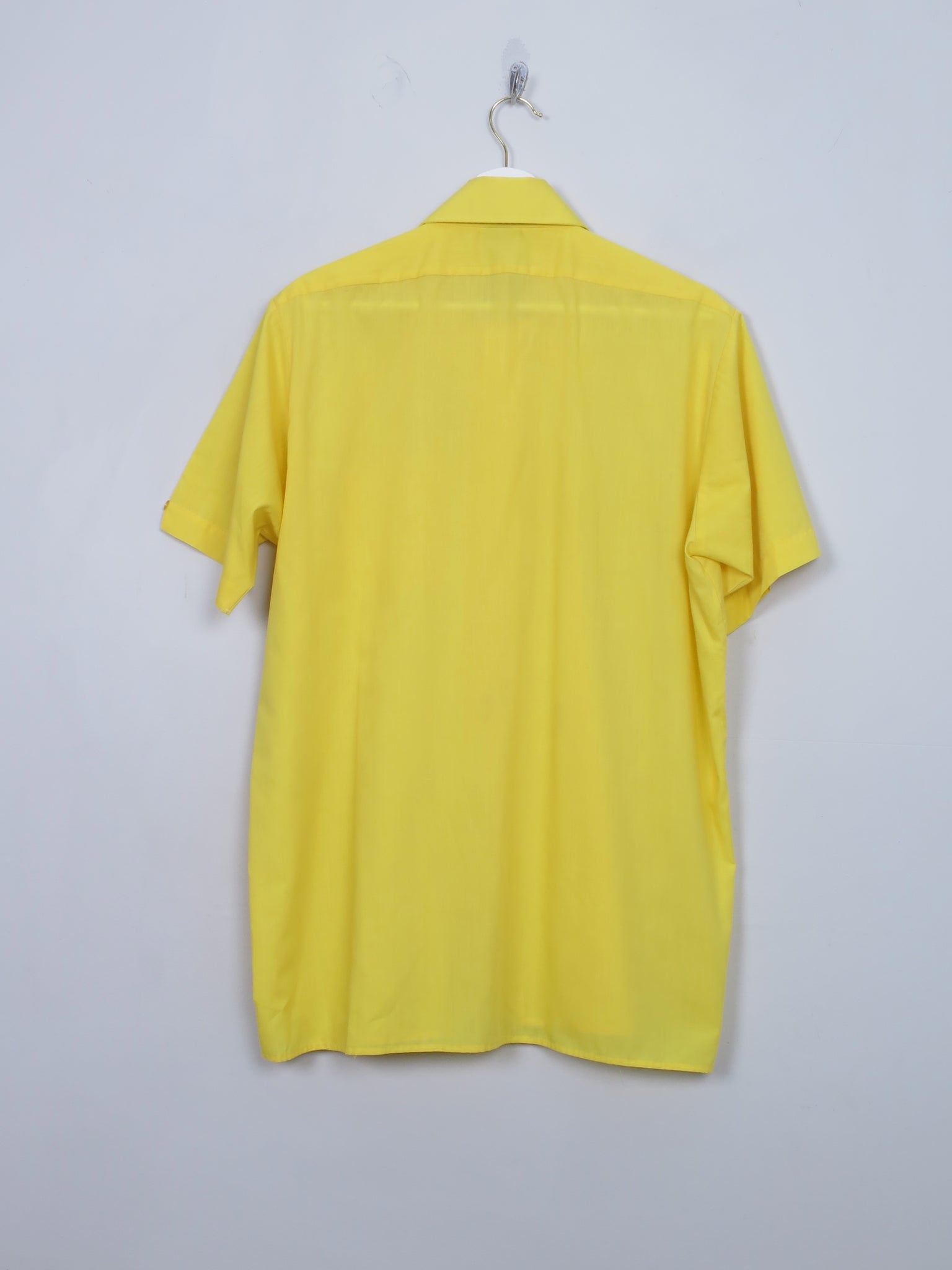 Men's Vintage Yellow Short Sleeved Shirt L/XL
