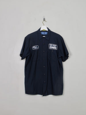 Men's Vintage Navy Work Shirt L