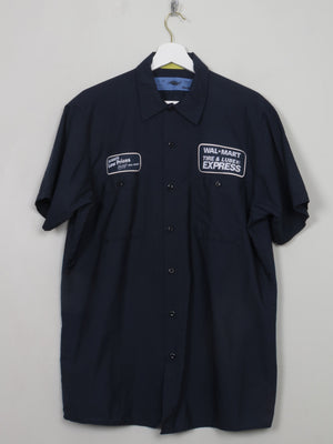 Men's Vintage Navy Work Shirt L