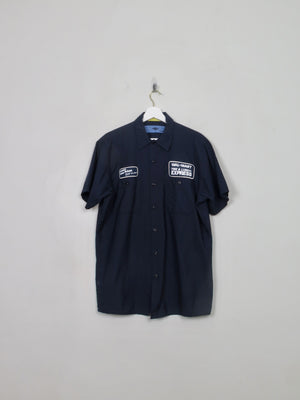Men's Vintage Navy Work Shirt L