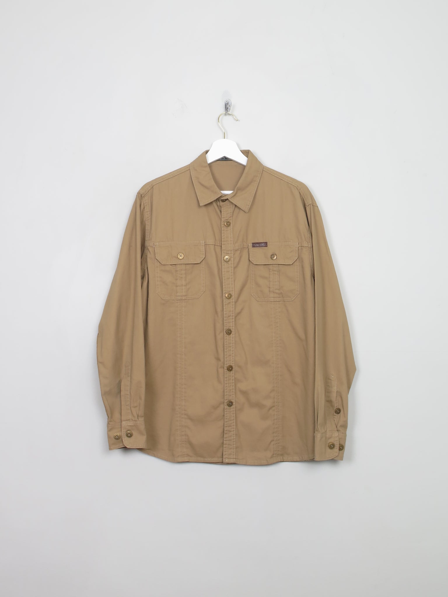 Men's Vintage Camel Safari Style Shirt M