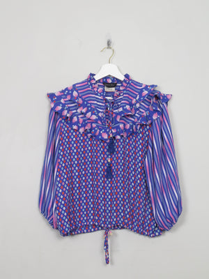 Vintage Colurful Diane Frais Blouse/Top S/M