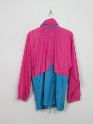Men's Vintage Pink & Green K-Way Jacket S/M