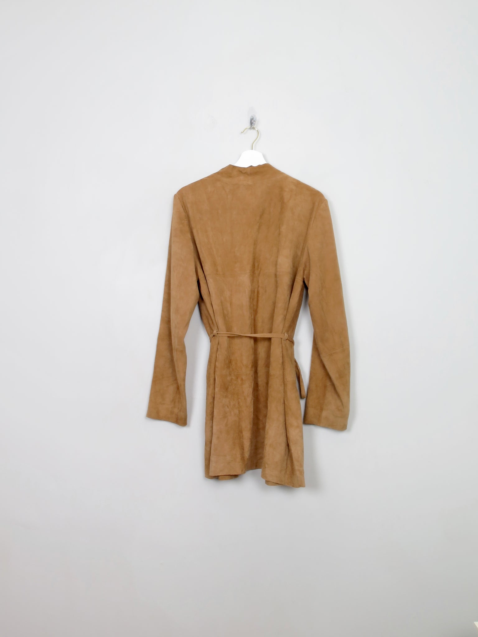 Women's Vintage Tan Suede Jacket Oui S/M