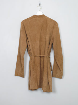 Women's Vintage Tan Suede Jacket Oui S/M