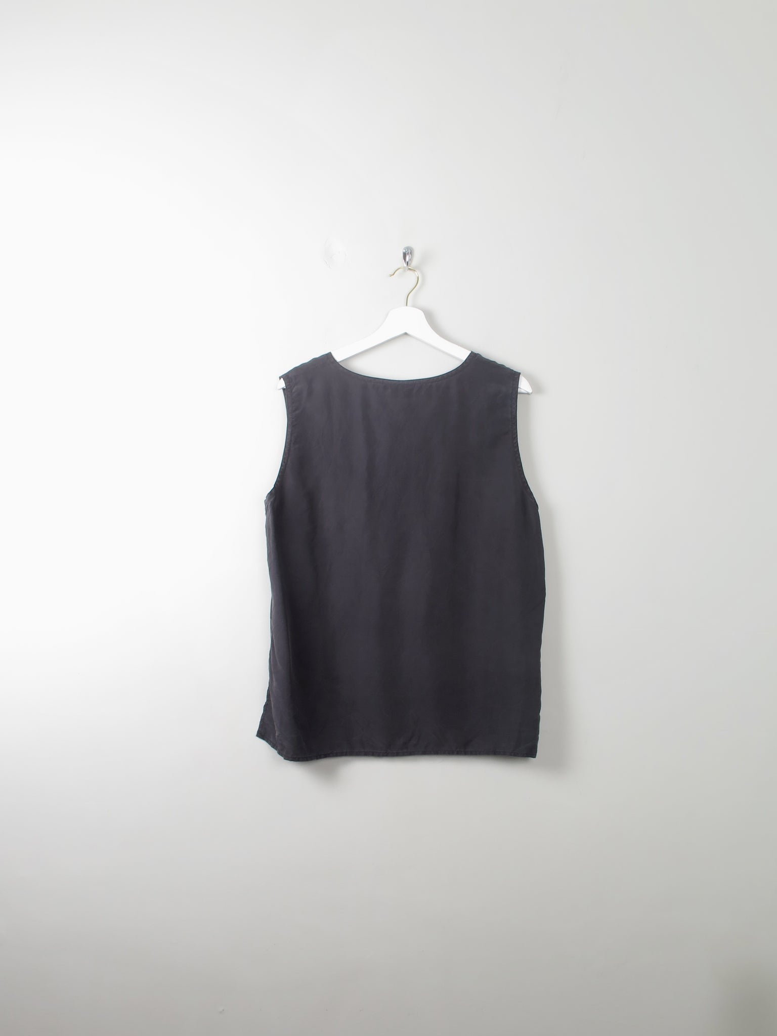 Women's Vintage Silk Vest Top L - The Harlequin