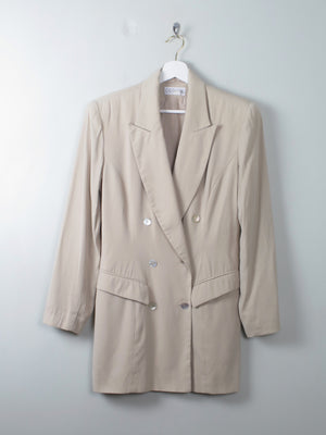 Women's Vintage Cream Blazer S - The Harlequin