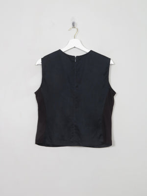 Women's VIntage Black Silk Calvin Klein Top S