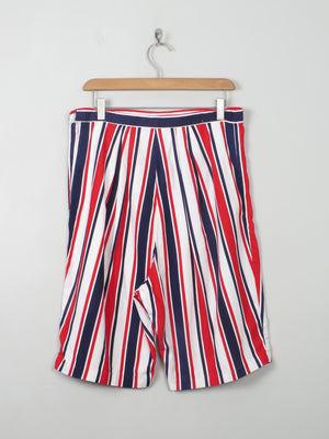 Women's Vintage Striped Shorts M - The Harlequin