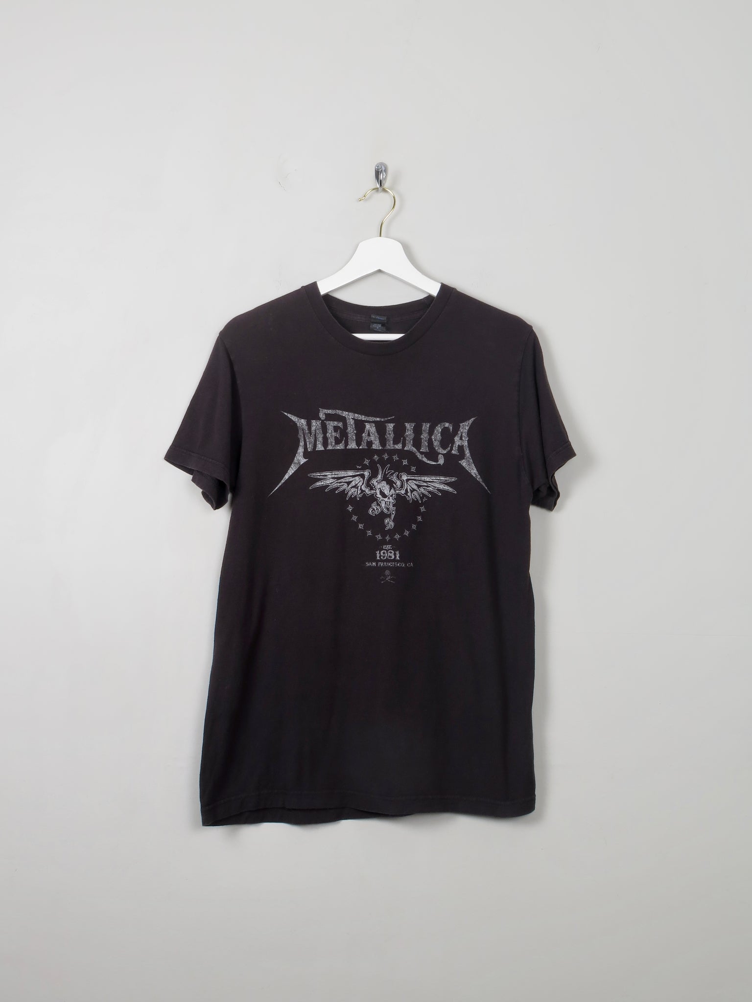 Men's Vintage Black Metallica T-shirt M - The Harlequin