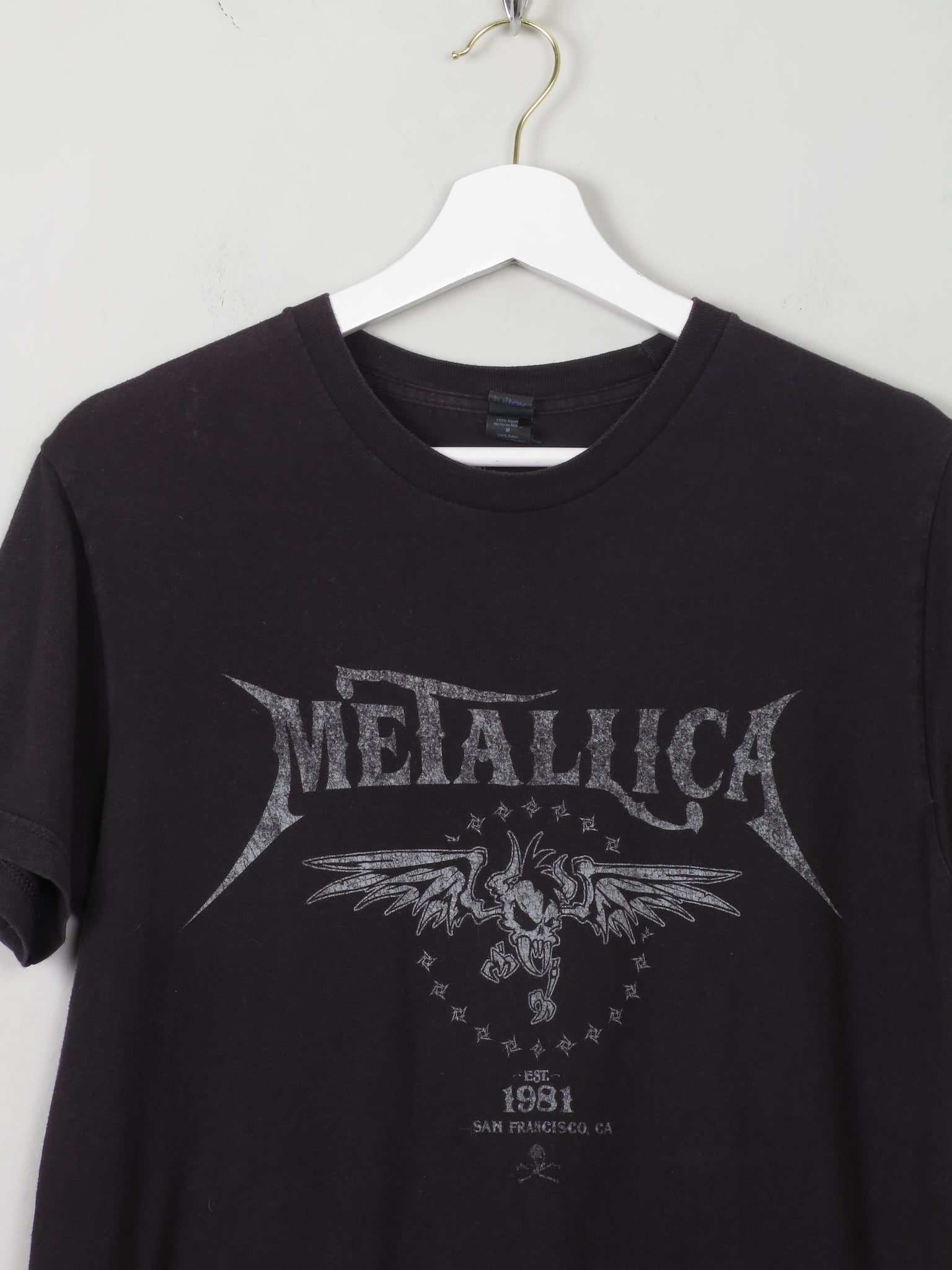 Men's Vintage Black Metallica T-shirt M - The Harlequin