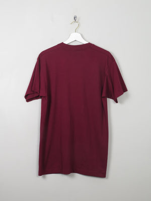 Men's Vintage Wine T- Shirt L - The Harlequin