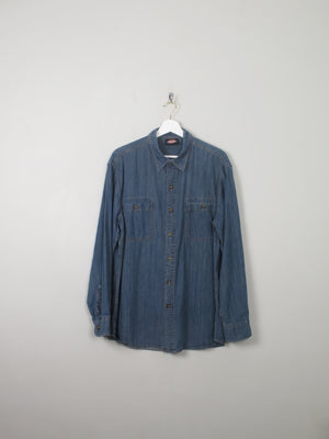 Men's Vintage Dickies Denim Shirt M - The Harlequin