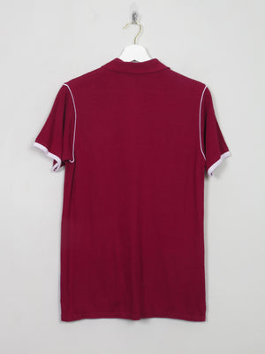 Men's Vintage Wine Knit Polo Top S/M