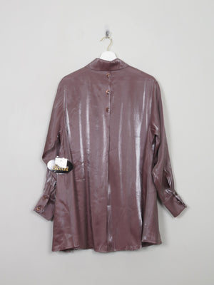 Vintage Two Tone Taupe Blouse S/M - The Harlequin