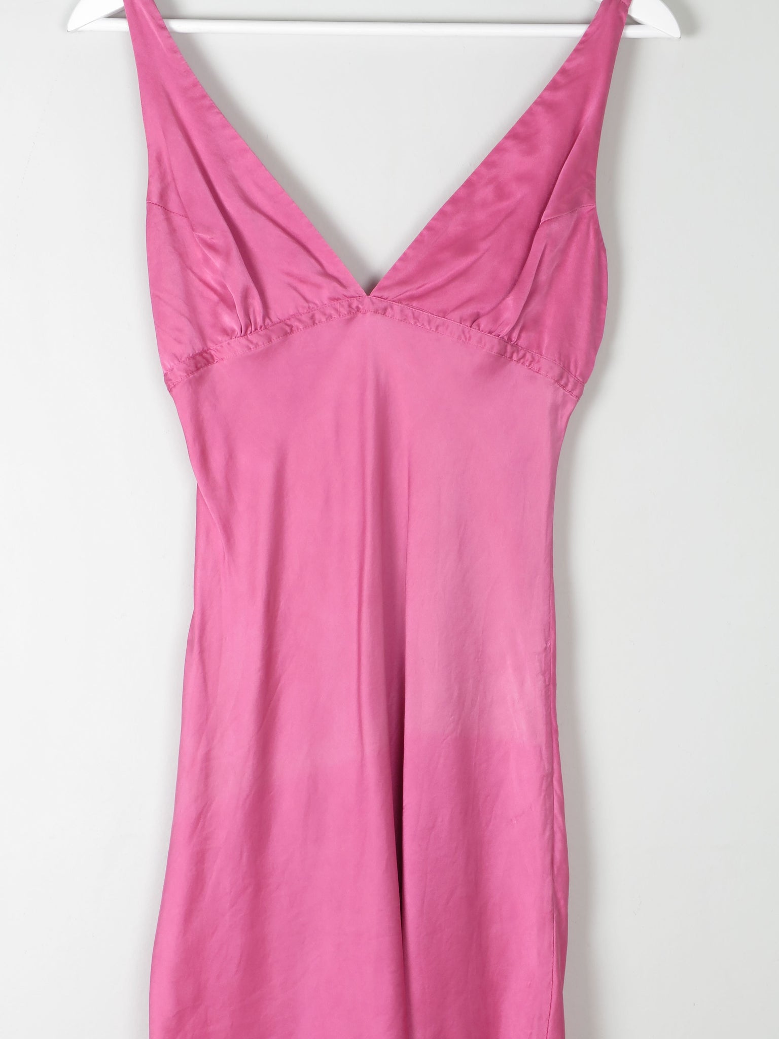 Vintage Pink Silk Slip Dress S